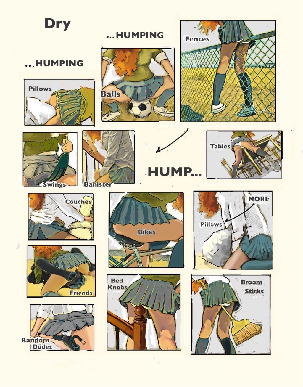 Dry humping porn comic